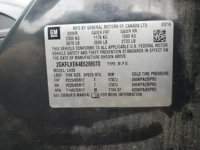 2014 GMC TERRAIN SLT  