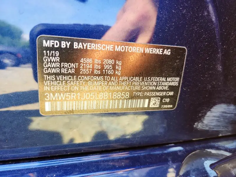 2020 BMW 330I   