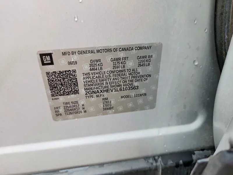 2020 CHEVROLET EQUINOX LS  