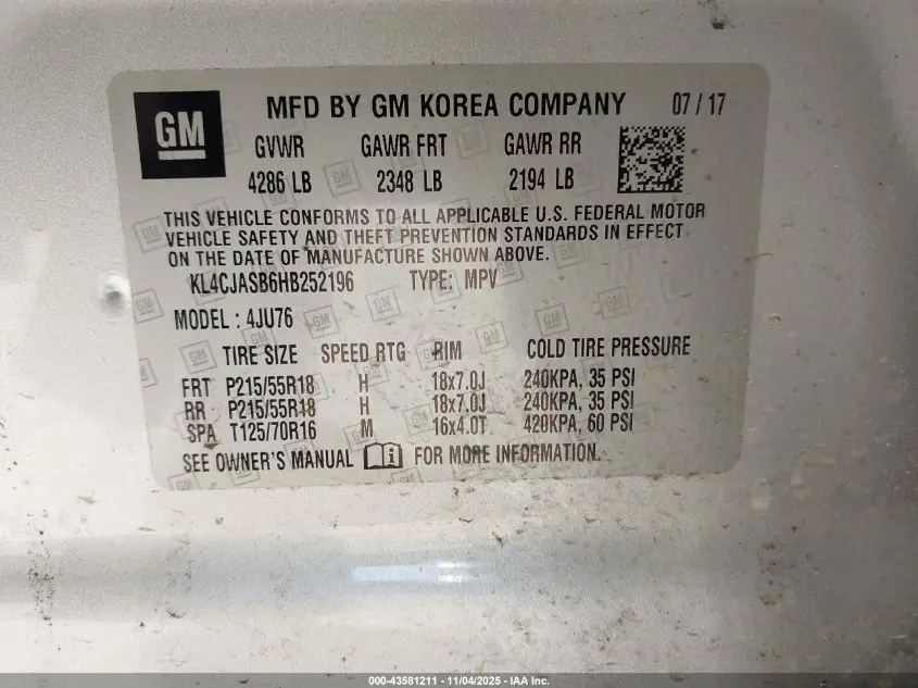 2017 BUICK ENCORE PREFERRED