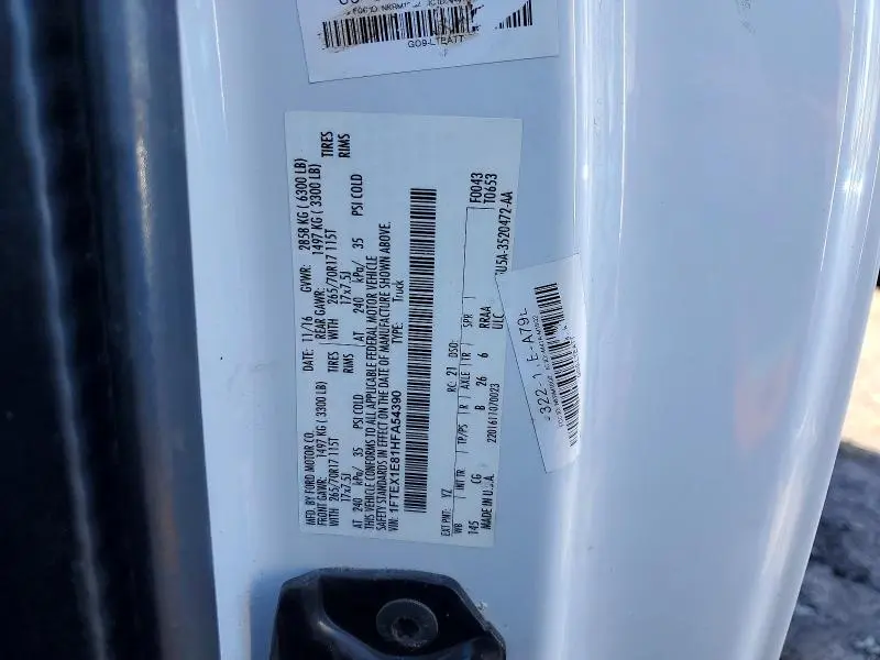 2017 FORD F150 SUPER CAB  