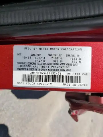 2014 MAZDA 3 GRAND TOURING  