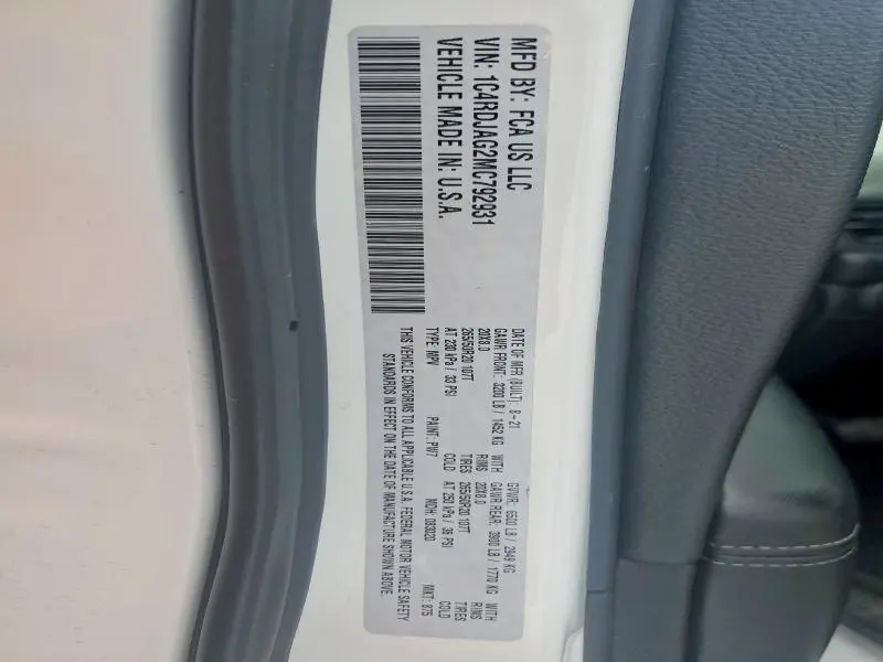 2021 DODGE DURANGO SXT  