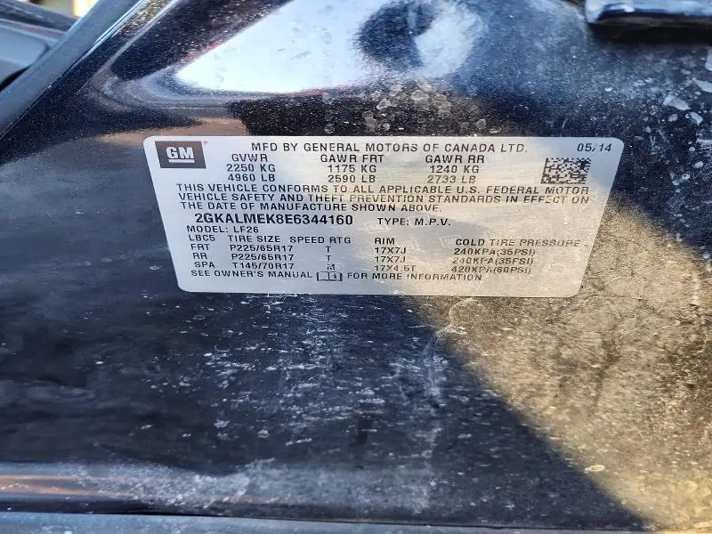 2014 GMC TERRAIN SLE  