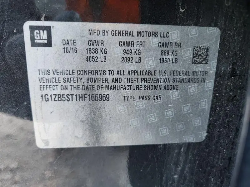 2017 CHEVROLET MALIBU LS  