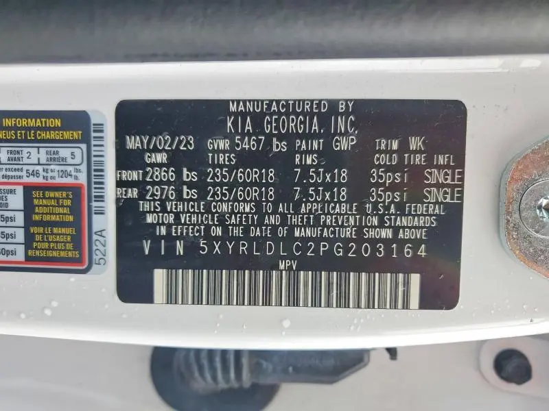 2023 KIA SORENTO X-LINE S  
