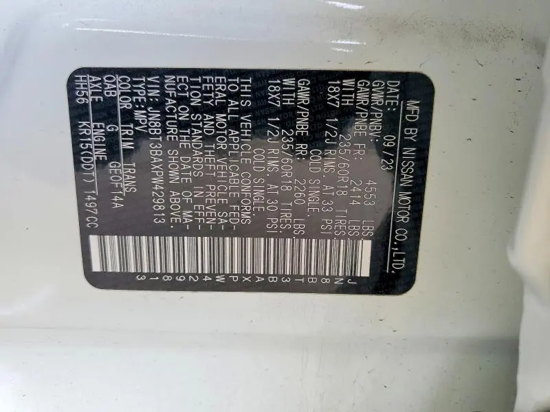 2023 NISSAN ROGUE SV  