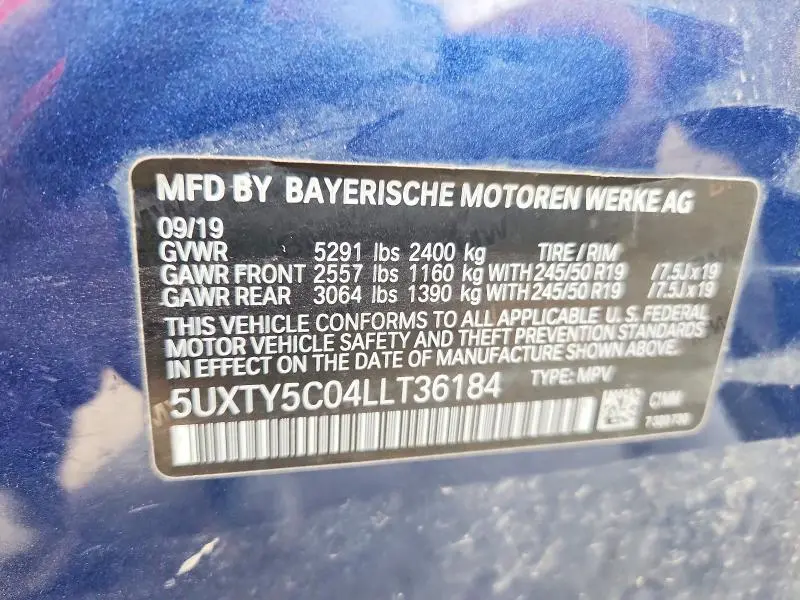 2020 BMW X3 XDRIVE30I  
