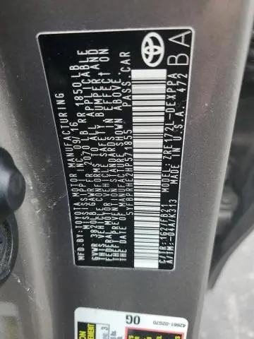 2017 TOYOTA COROLLA LE ECO  