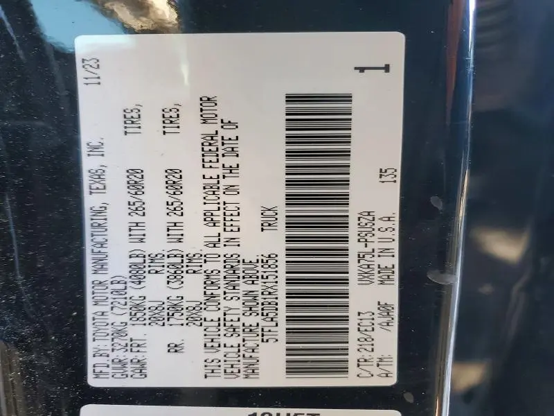 2024 TOYOTA TUNDRA CREWMAX SR  