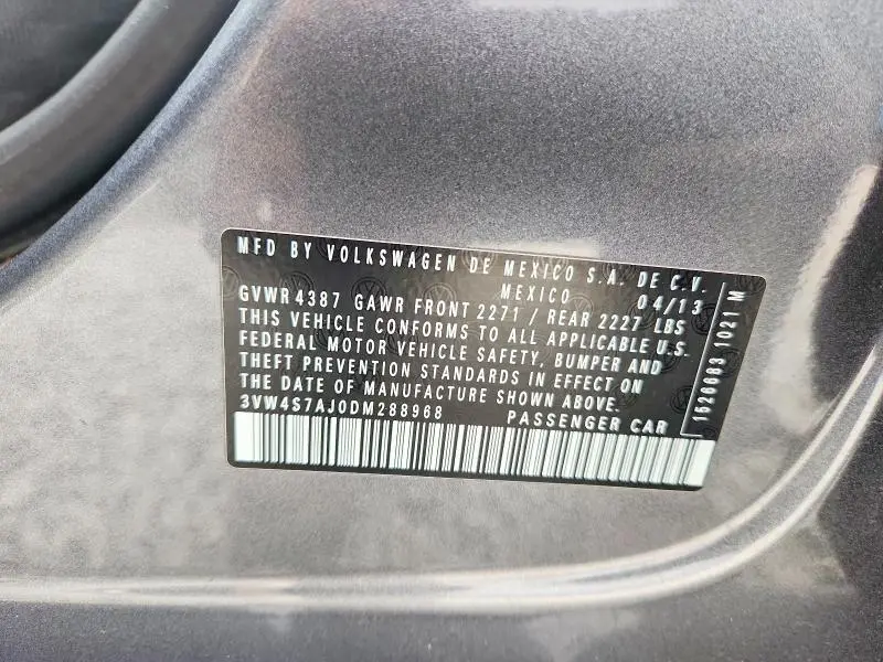 2013 VOLKSWAGEN JETTA GLI  