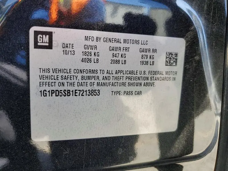 2014 CHEVROLET CRUZE LT  