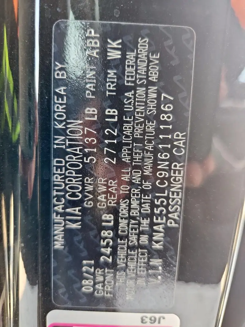 2022 KIA STINGER GT2  