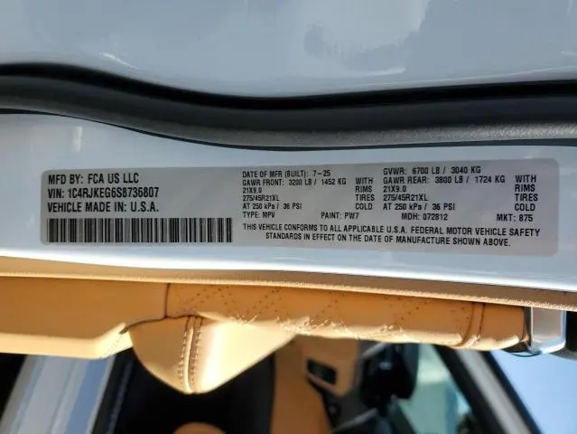 2025 JEEP GRAND CHEROKEE L SUMMIT  