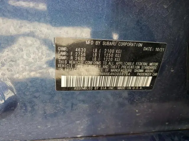 2022 SUBARU LEGACY LIMITED