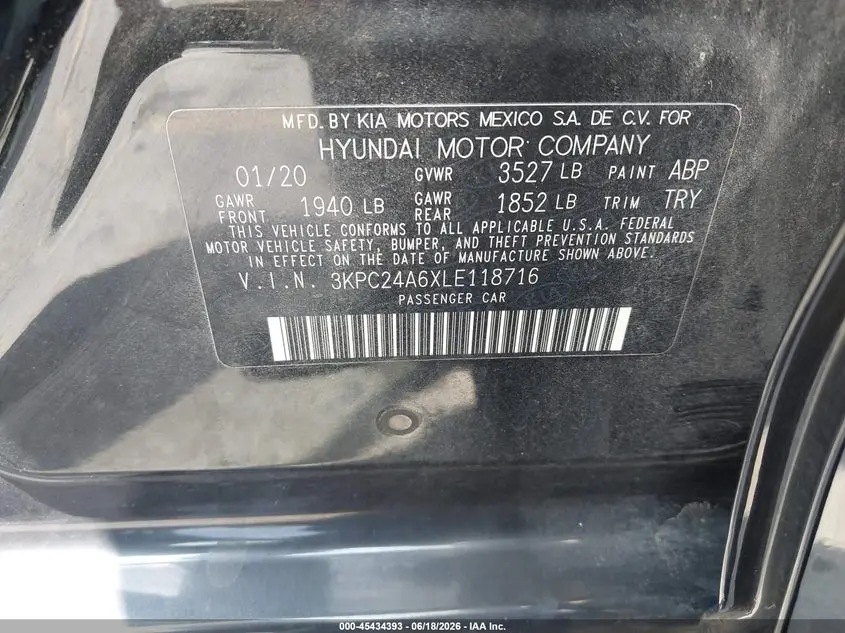 2020 HYUNDAI ACCENT SE