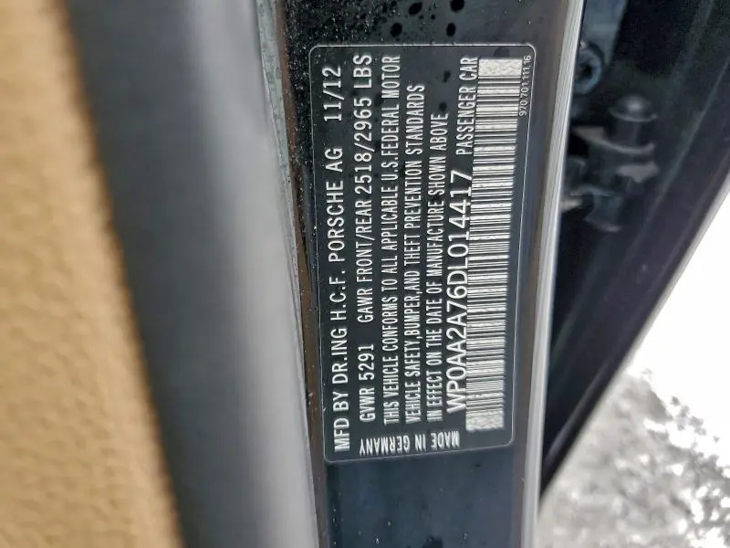 2013 PORSCHE PANAMERA 2  