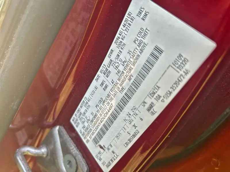 2013 FORD ESCAPE SEL  