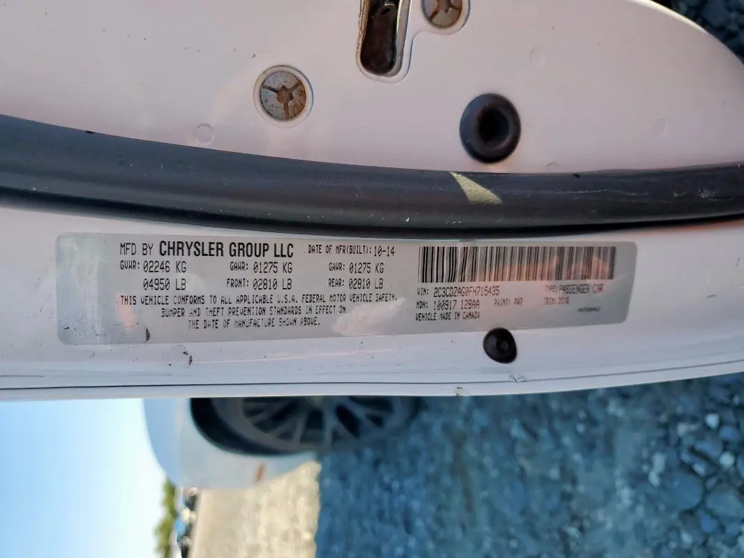 2015 DODGE CHALLENGER SXT  