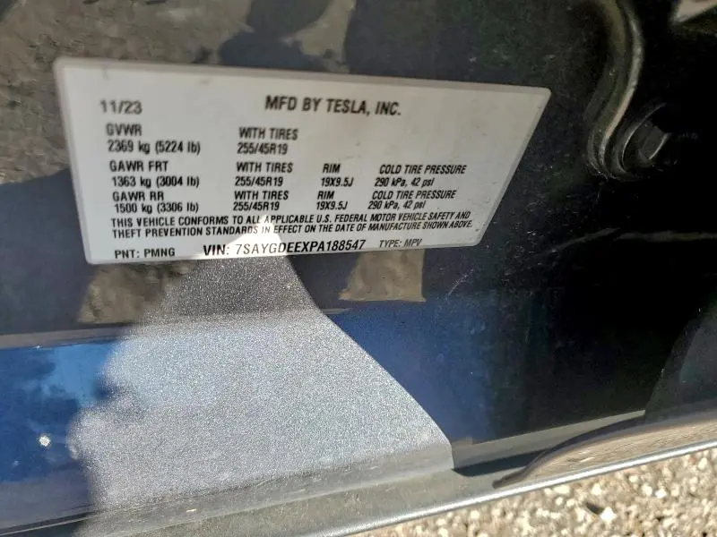 2023 TESLA MODEL Y   