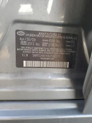 2010 HYUNDAI SONATA SE  