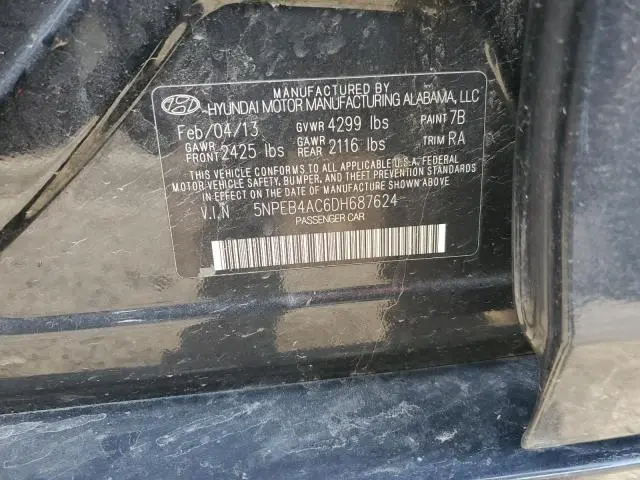 2013 HYUNDAI SONATA GLS  
