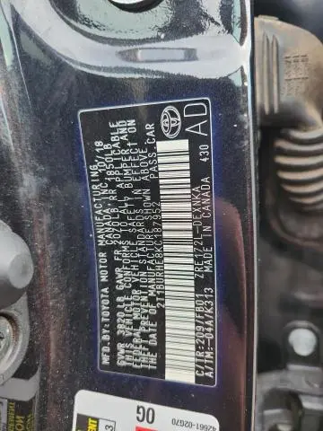 2019 TOYOTA COROLLA L  