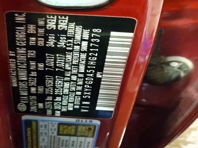 2017 KIA SORENTO LX V6  