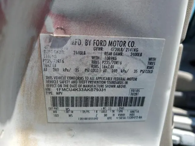 2010 FORD ESCAPE HYBRID  