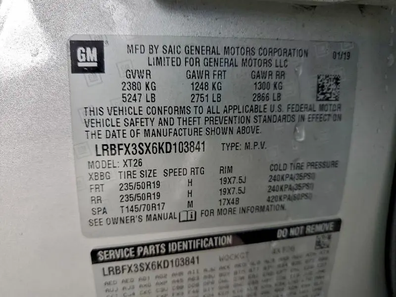 2019 BUICK ENVISION PREMIUM  