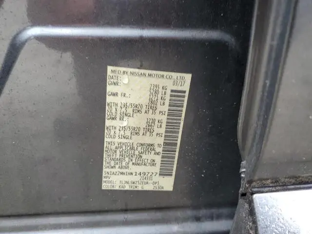 2017 NISSAN MURANO S  