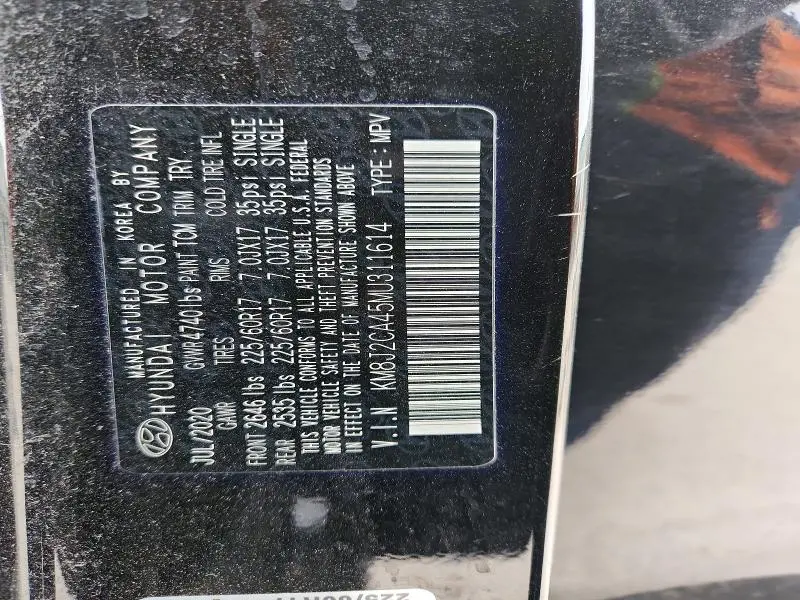 2021 HYUNDAI TUCSON SE  