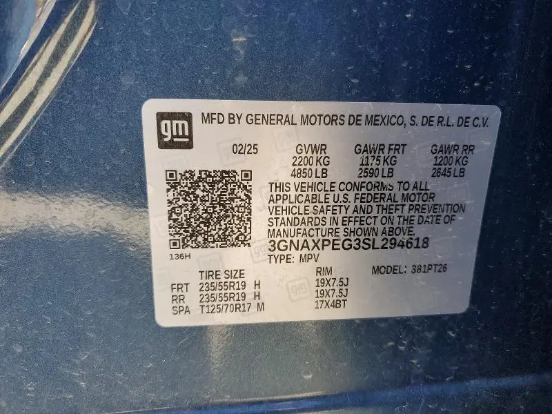 2025 CHEVROLET EQUINOX LT  