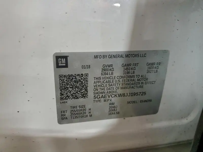 2018 BUICK ENCLAVE AVENIR  