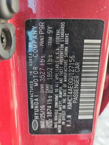 2016 HYUNDAI ACCENT SE  