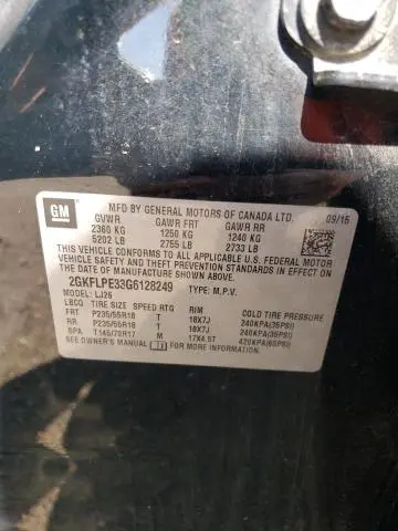 2016 GMC TERRAIN SLT  