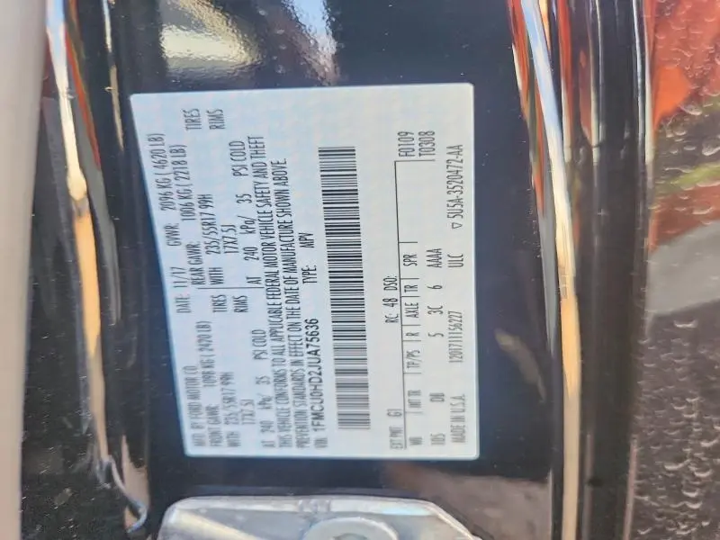 2018 FORD ESCAPE SEL  