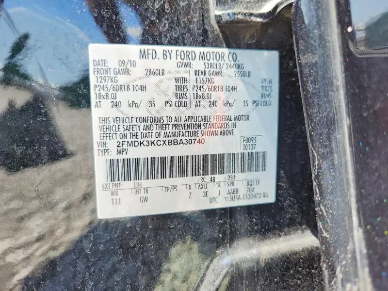2011 FORD EDGE LIMITED  