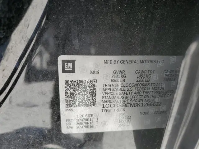 2019 CHEVROLET COLORADO 