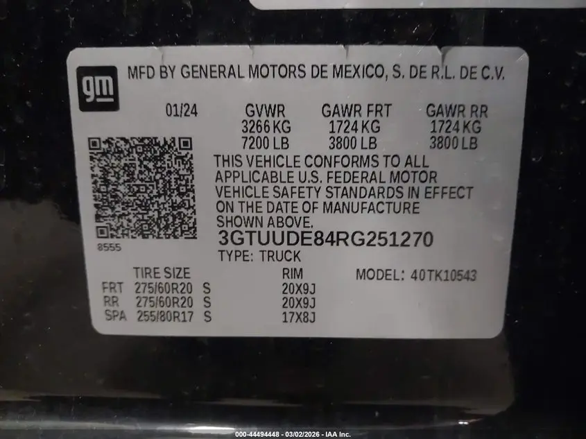 2024 GMC SIERRA 1500  