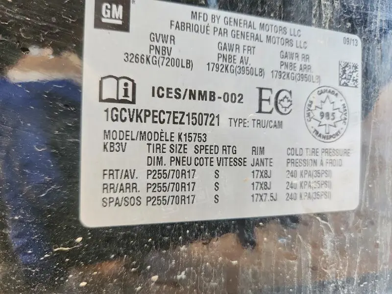 2014 CHEVROLET SILVERADO K1500  