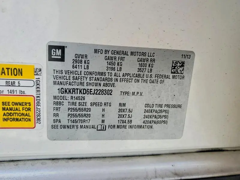 2014 GMC ACADIA DENALI  