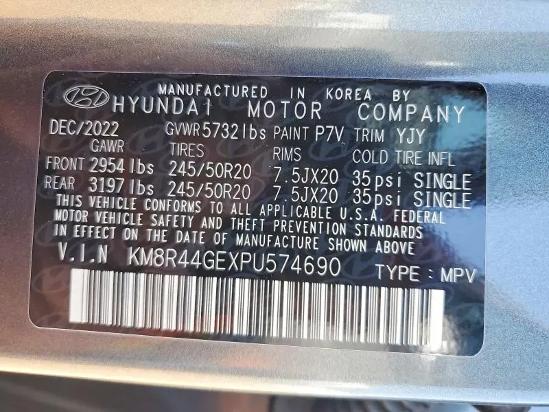 2023 HYUNDAI PALISADE SEL PREMIUM  