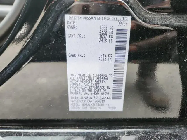 2025 NISSAN ALTIMA SV  