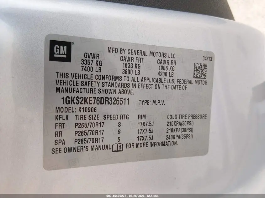 2013 GMC YUKON XL 1500 SLT