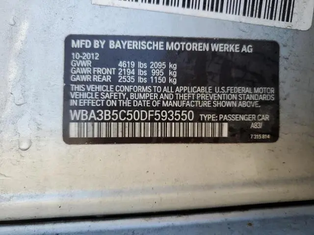 2013 BMW 328 XI SULEV  