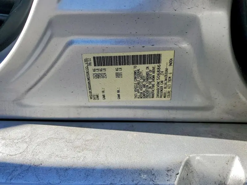 2022 NISSAN MAXIMA 3.5 SV  