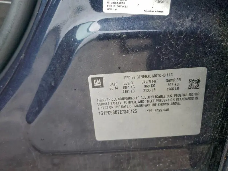 2014 CHEVROLET CRUZE LT  