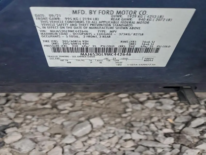 2021 FORD ECOSPORT SE  