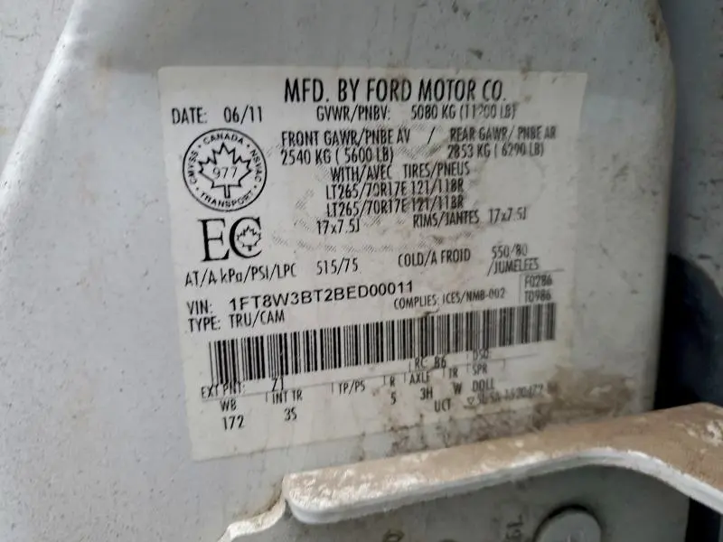 2011 FORD F350 SUPER DUTY  